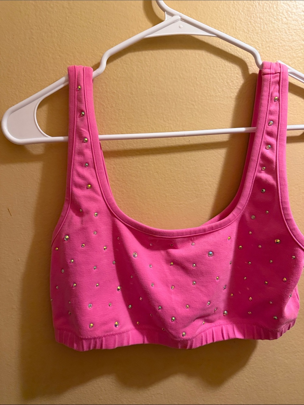 SKIMS Pink Studded scoop bralette